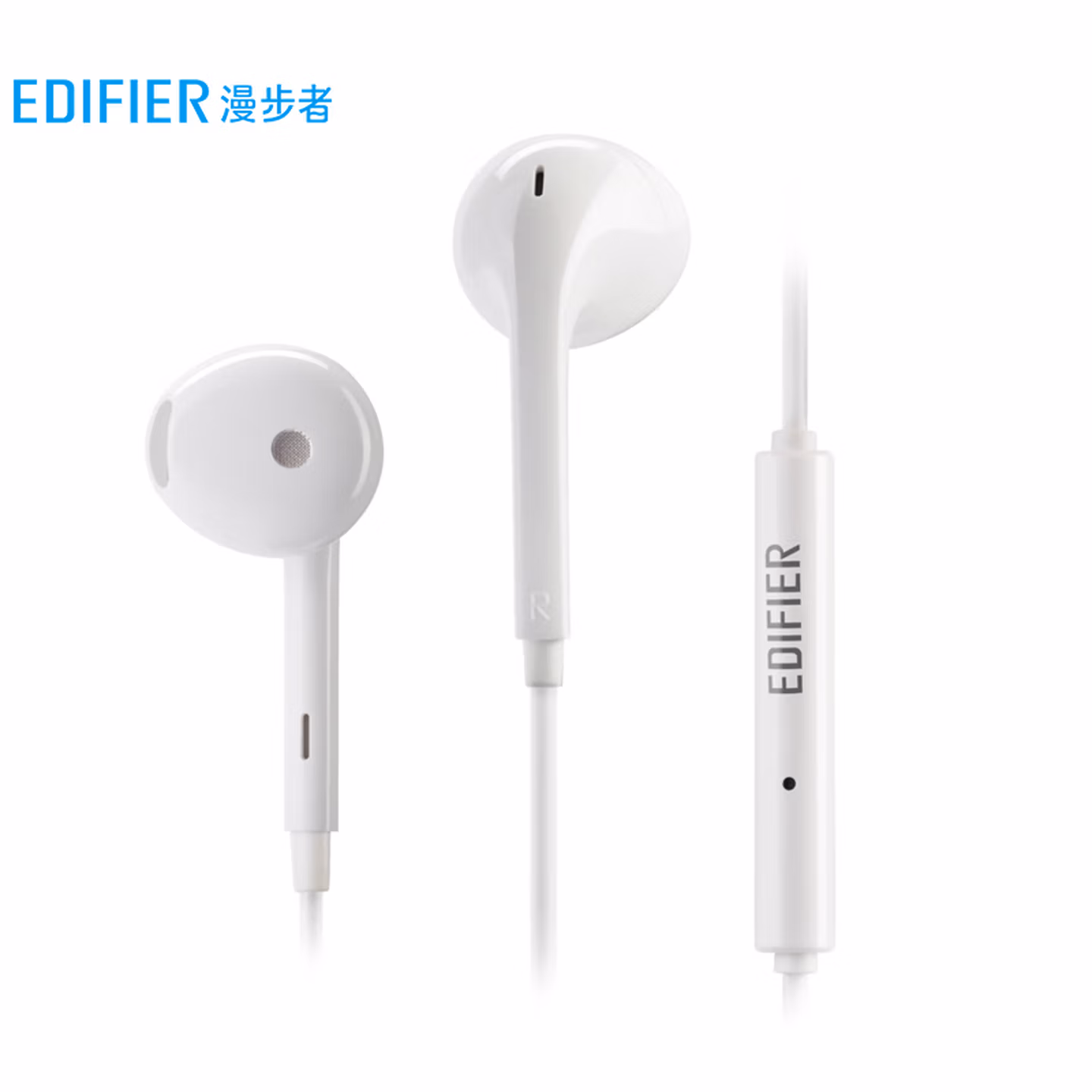 漫步者（EDIFIER）H180Plus 半入耳式有线耳机 手机耳机 音乐耳机 K歌耳麦 3.5mm接口 电脑笔记本手机适用